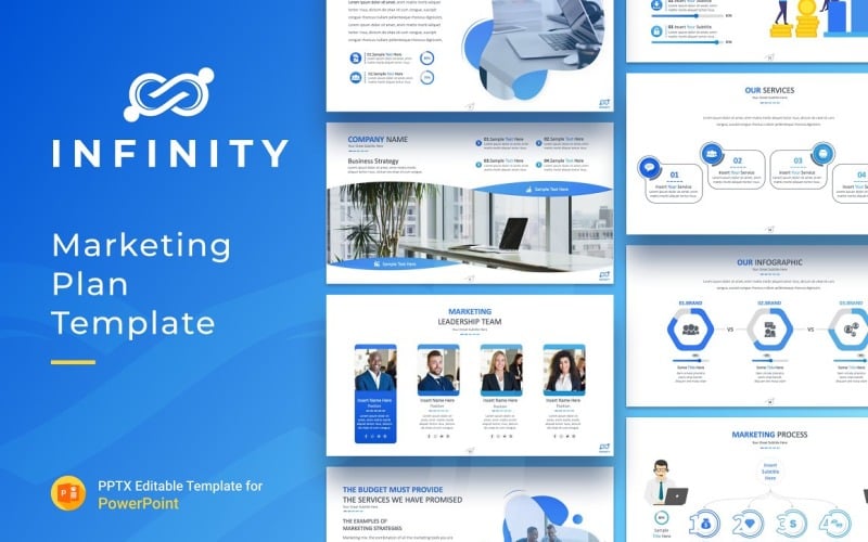 infinity marketing plan presentation powerpoint template original