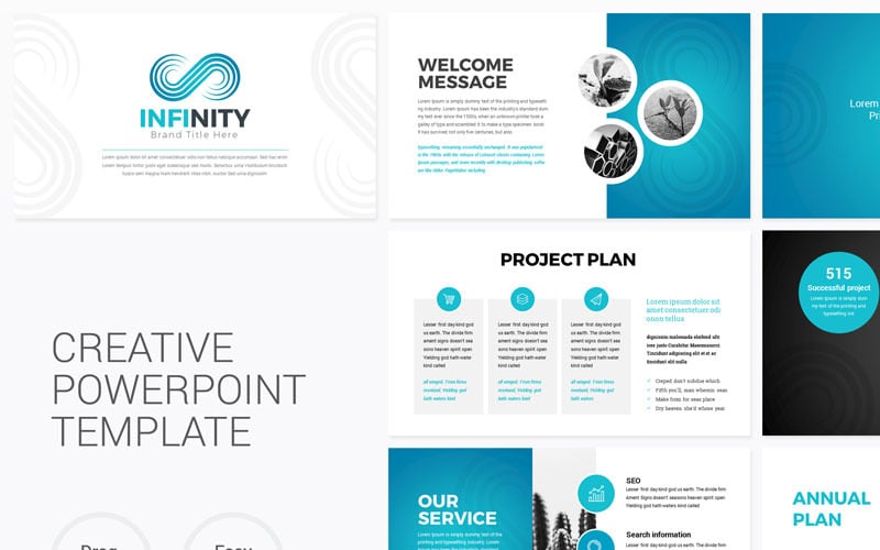 infinity modern powerpoint template original