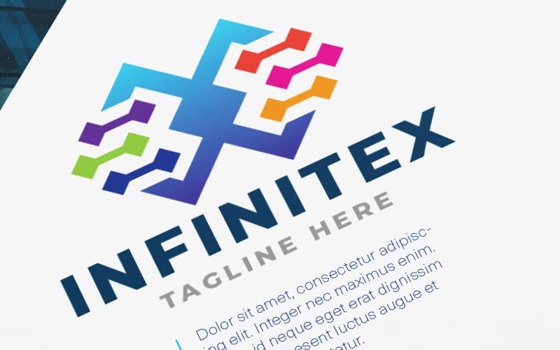 infinity pixel pro logo template original