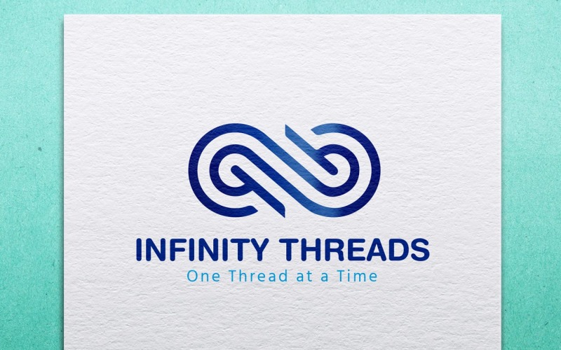 infinity threads company logo template original