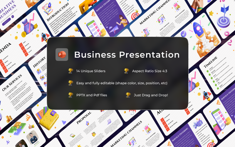 infinty creative agency presentation template original