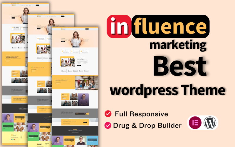 influence marketing digital wordpress theme original