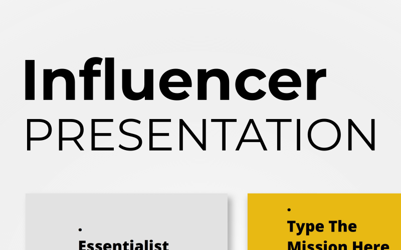 influencer presentation powerpoint template original