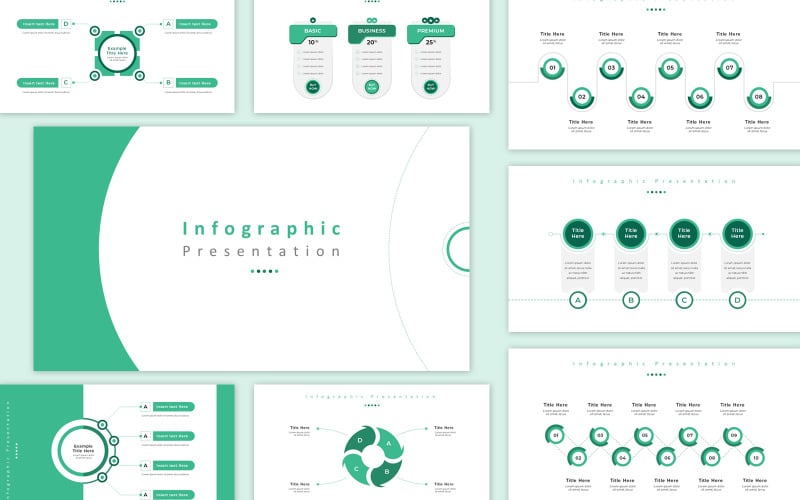 infographic business powerpoint presentation template original
