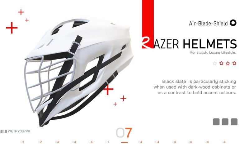infographic pack helmet presentation asset powerpoint template original