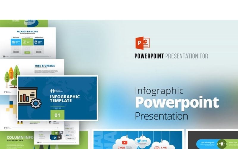 infographic presentation powerpoint template original