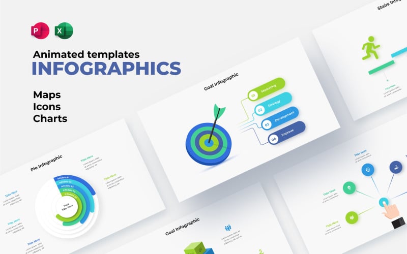 infographics powerpoint solutions animated editable slides original