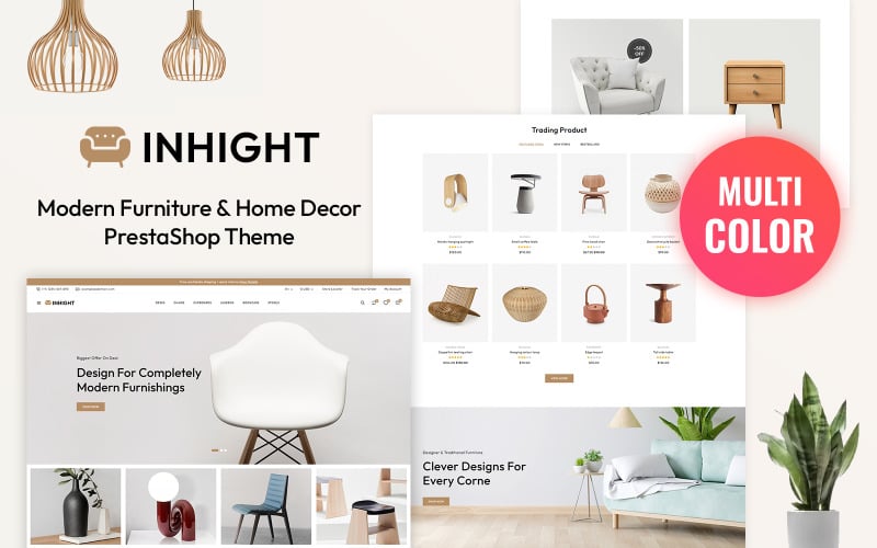 inhight furniture and home decor prestashop theme original