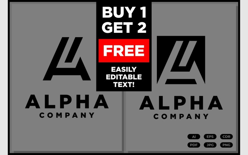 initial letter a modern logo design original
