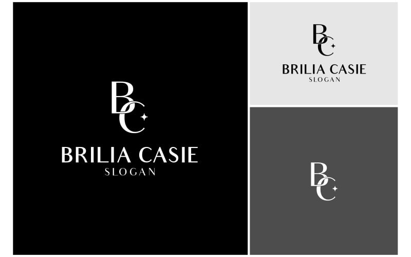 initial letter bc luxury logo original
