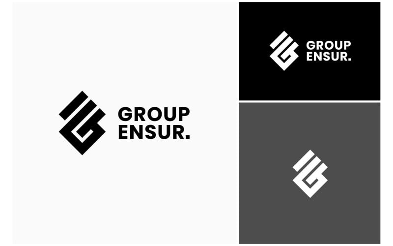 initial letter ge eg monogram logo original