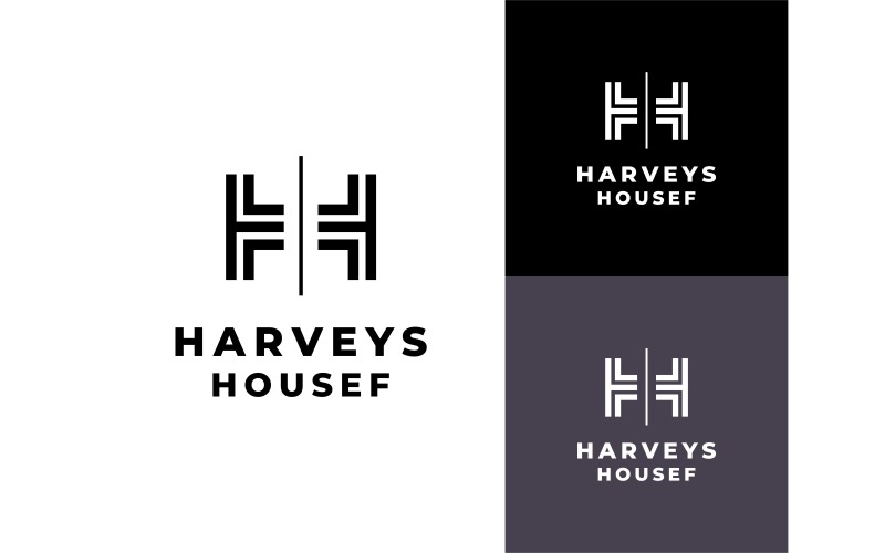 initial letter hh monogram logo original