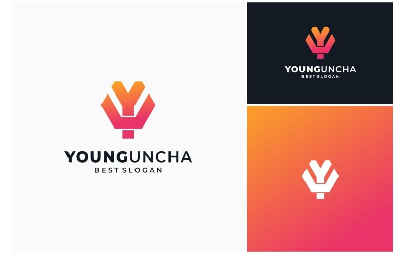 initial letter yu uy monogram logo original