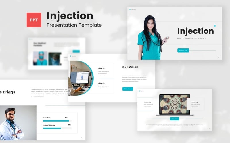 injection medical powerpoint template original