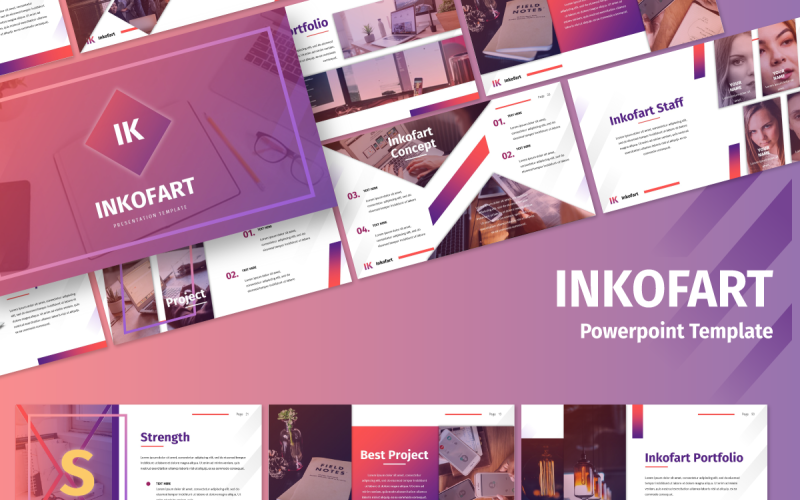 inkofart multi purpose powerpoint template original