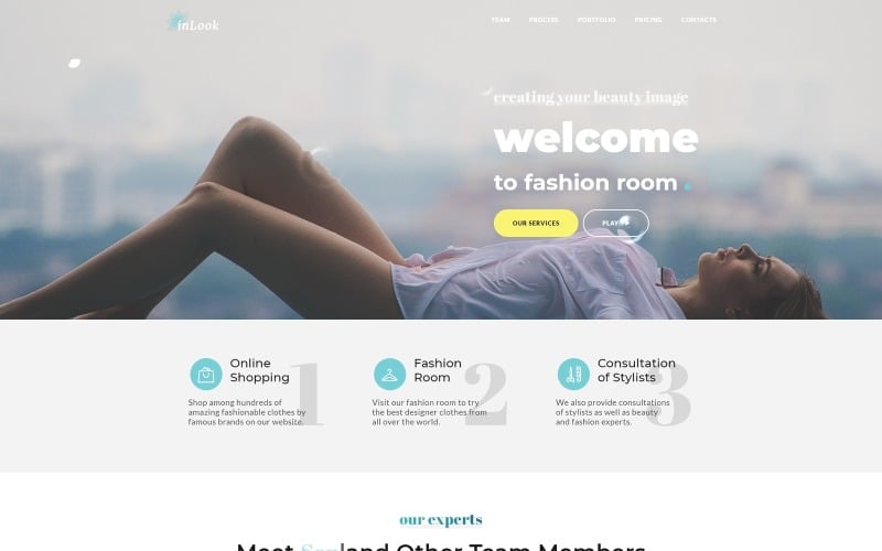 inlook fashion html landing page template original
