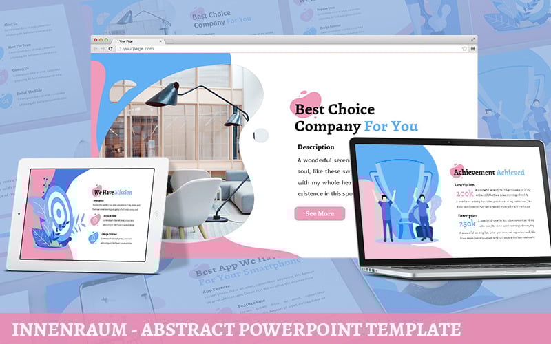 innenraum abstract powerpoint template original