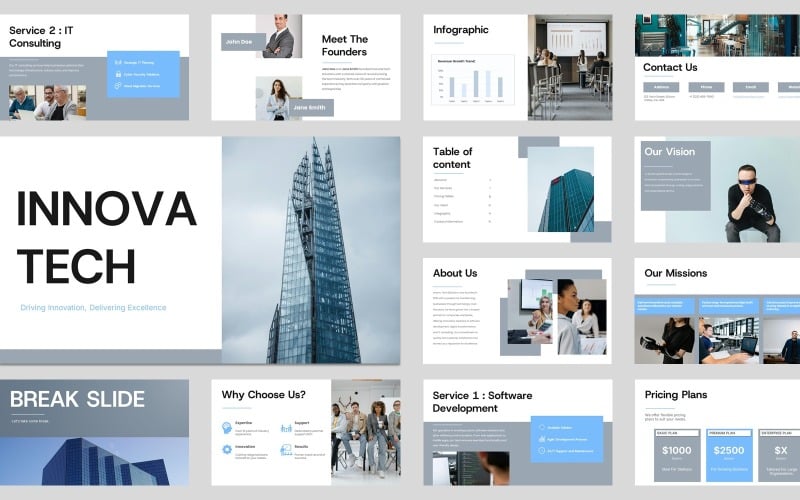 innovatech company profile powerpoint original