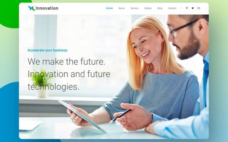innovation rival business corporate wordpress theme original