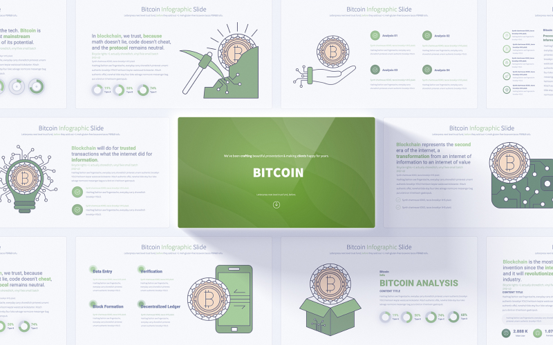 innovative bitcoin powerpoint infographic template original