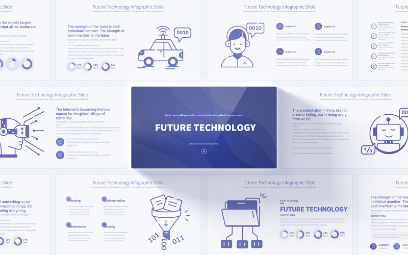 innovative future technology powerpoint infographic template original
