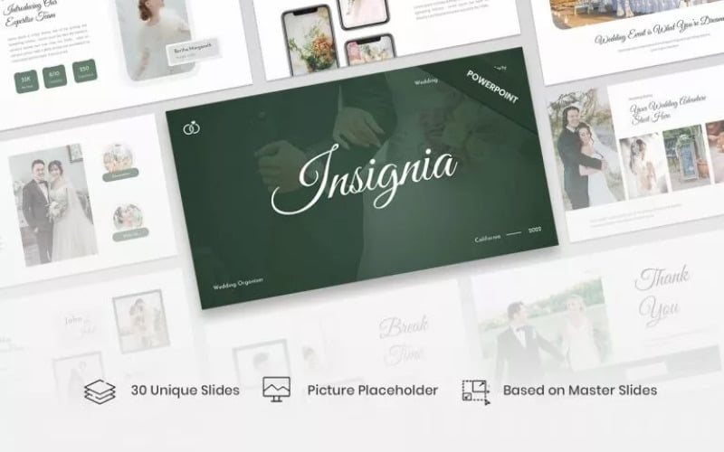 insignia wedding organizer powerpoint template original