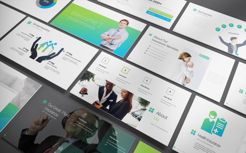 insurance powerpoint template original