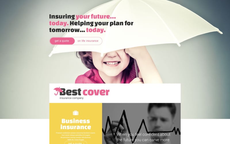 insurance responsive landing page template original