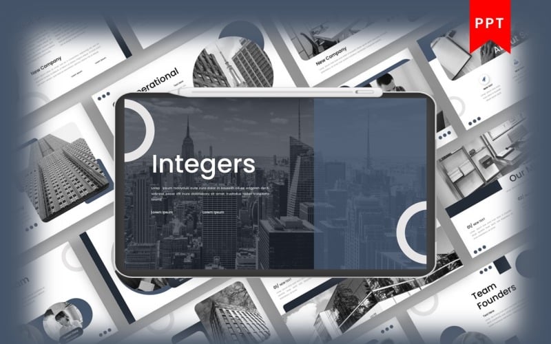 integers business powerpoint template original