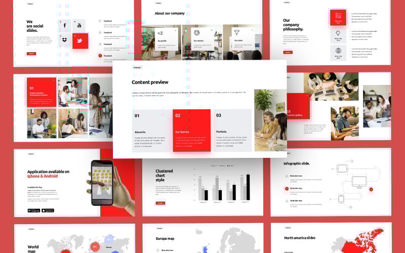 intense modern business powerpoint template original