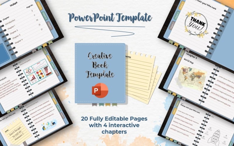 interactive book powerpoint template original