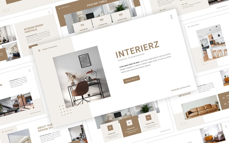 interierz interior powerpoint template original
