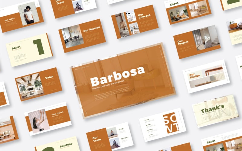 interior company presentation template original
