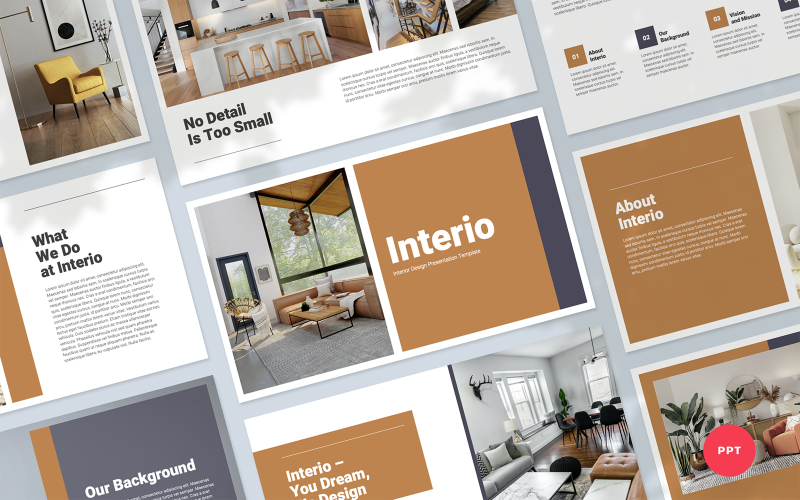 interior design presentation powerpoint template original