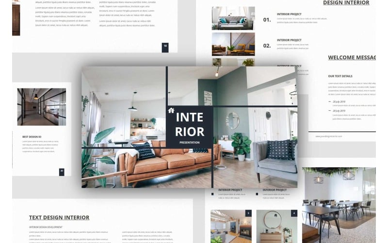 interior powerpoint presentation template original