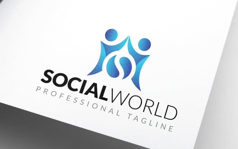 international impact social world logo design original