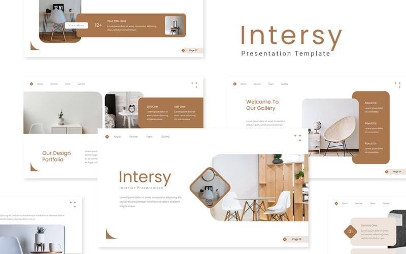 intersy interior powerpoint template original