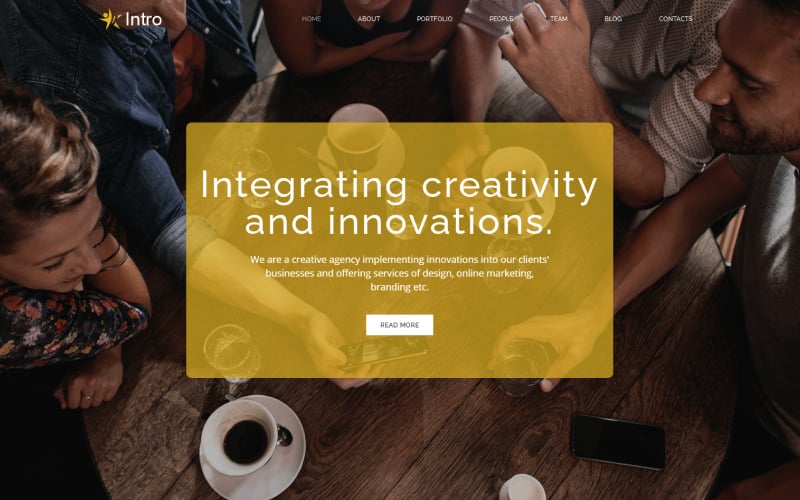 intro dynamite digital agency html landing page template original
