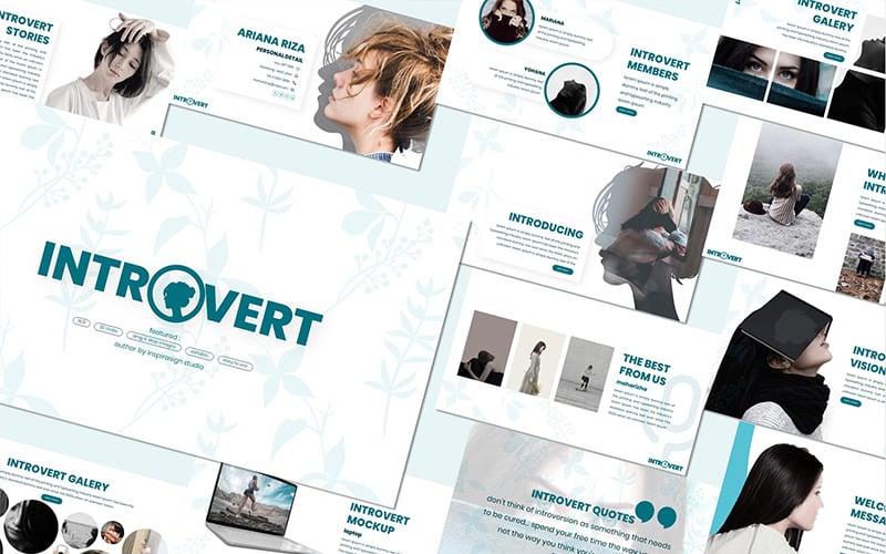 introvert powerpoint template original