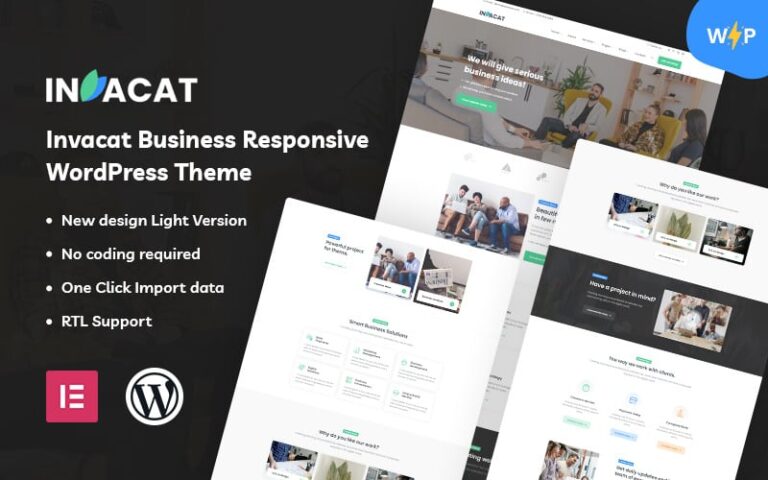 invacat business wordpress theme original