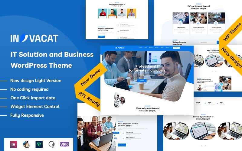 invacat it solution and business wordpress theme original