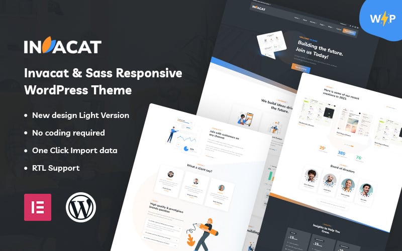 invacat sass wordpress theme original