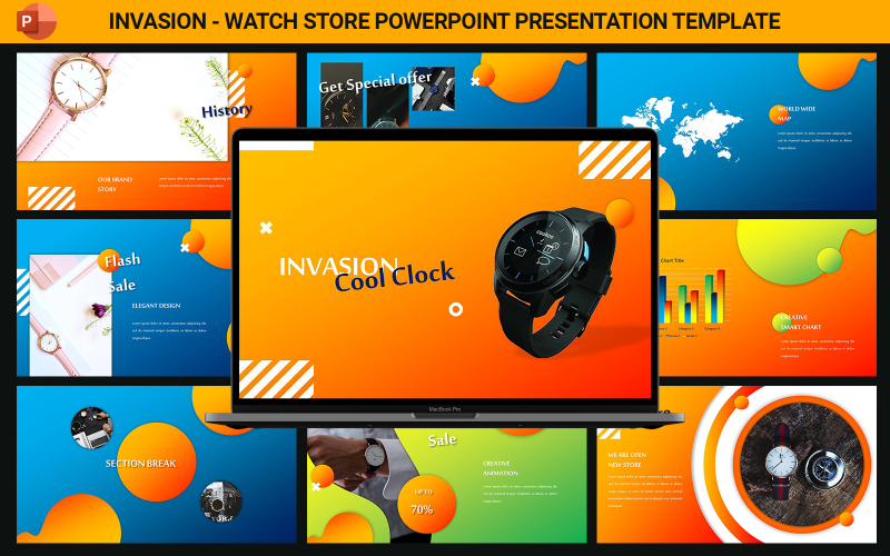 invasion watch store presentation template original