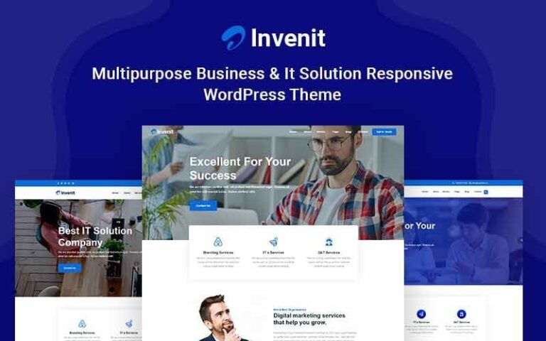 invenit multipurpose business and it solution responsive wordpress theme original