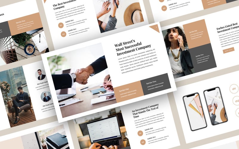 investa investments presentation powerpoint template original