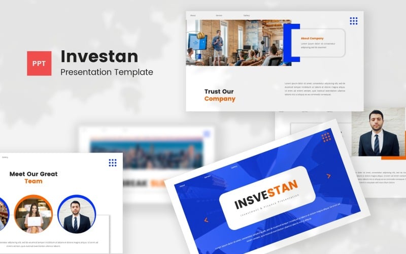 investan investment amp finance powerpoint template original