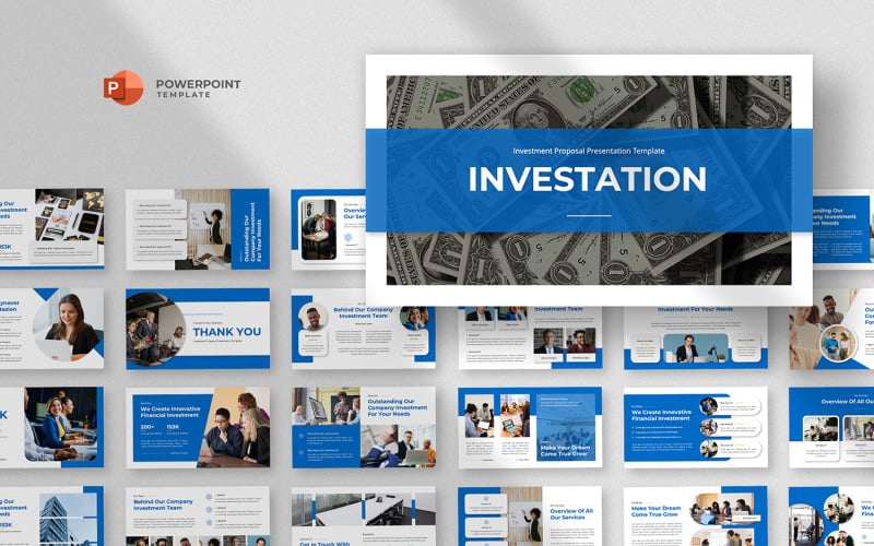 investasion financial company powerpoint template original