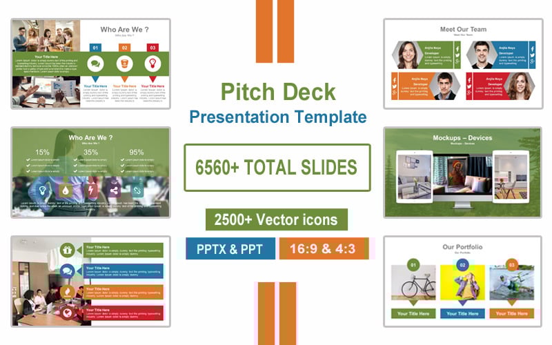 investment pitch deck presentation powerpoint template original