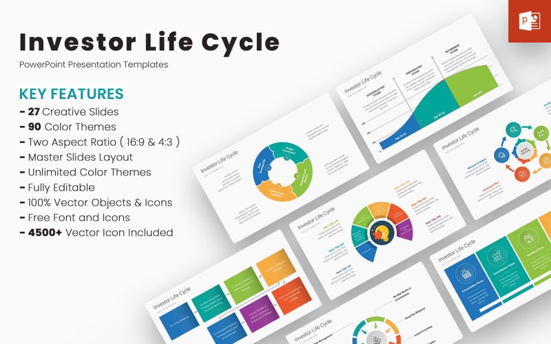 investor life cycle powerpoint templates original