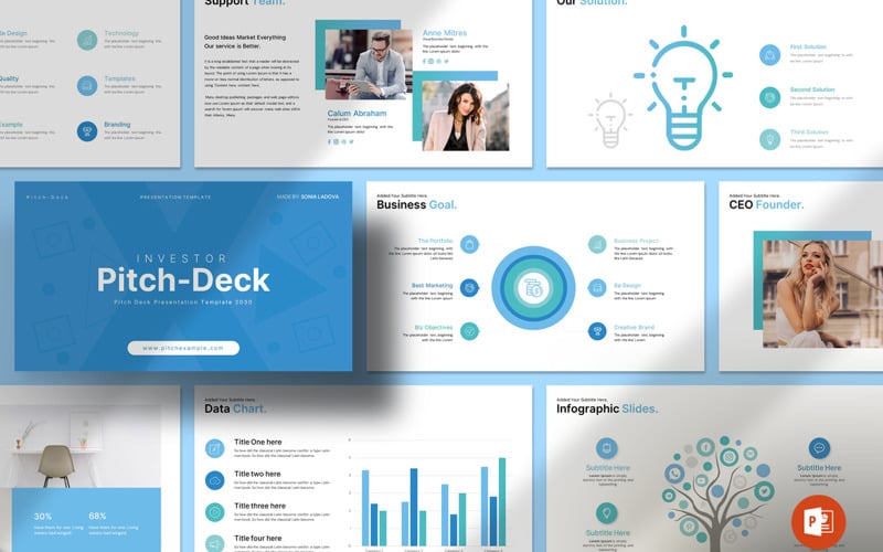 investor pitch deck presentation template original